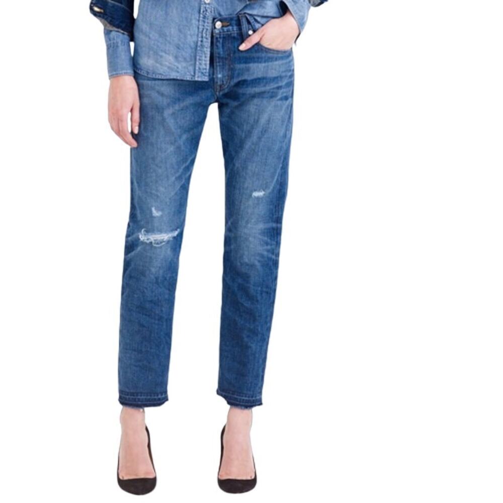 NWT J.Crew Selvedge Japanese Jeans Size 25 Point Sur Cropped Vintage Raw Hem